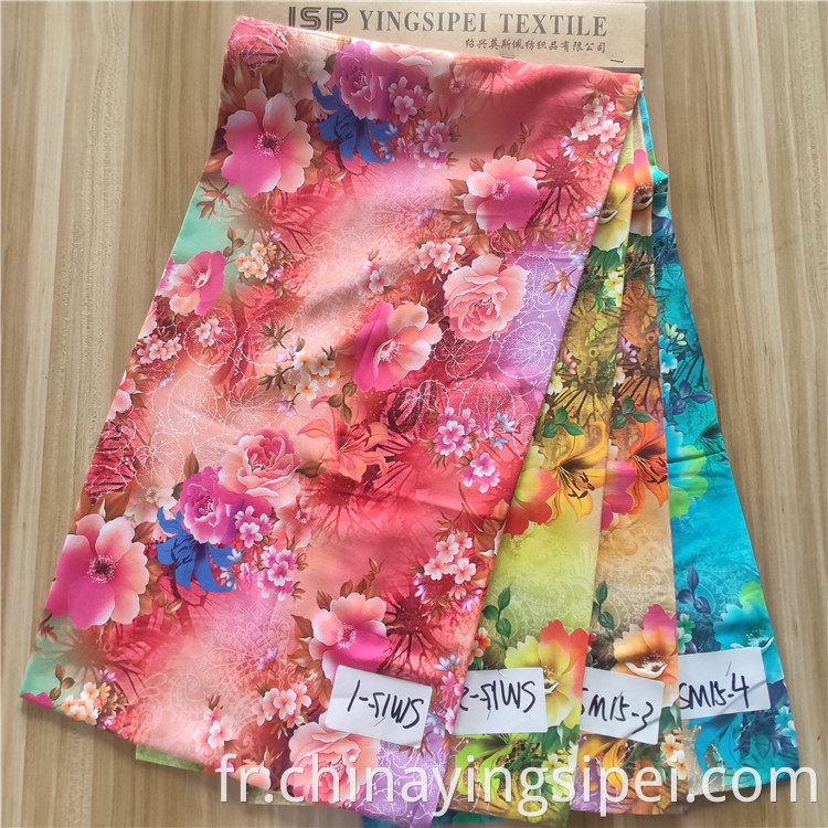 Fabricant Keqiao Soft Fabric 100% Rayon Custom Rayon Printing Fabric Digital pour robe